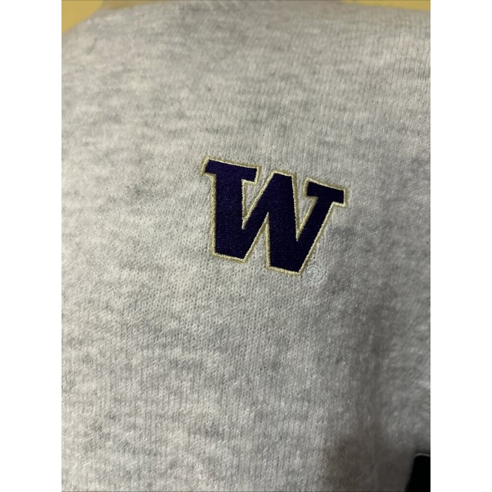 NEW Washington Huskies Colosseum Athletics Gray Pullover Sweater Men's L - Picture 4 of 9